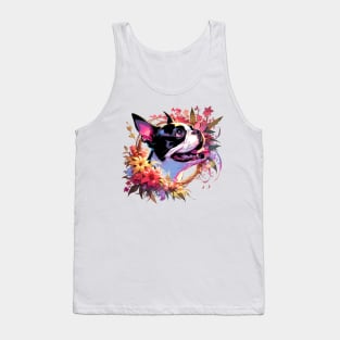 Boston Terrier Joyful Mothers Day Dog Mom Gift Tank Top